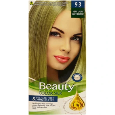 کیت رنگ مو زنانه فاقد سولفات و آمونیاک بیوتی شماره ۹.۳ بلوند زیتونی خیلی روشن (VERY LIGHT MATT BLONDE) حجم ۸۰ میل