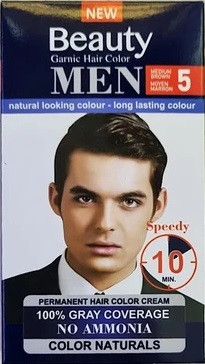 کیت رنگ موی مردانه بیوتی من شماره 5 بدون امونیاک حجم 50میل