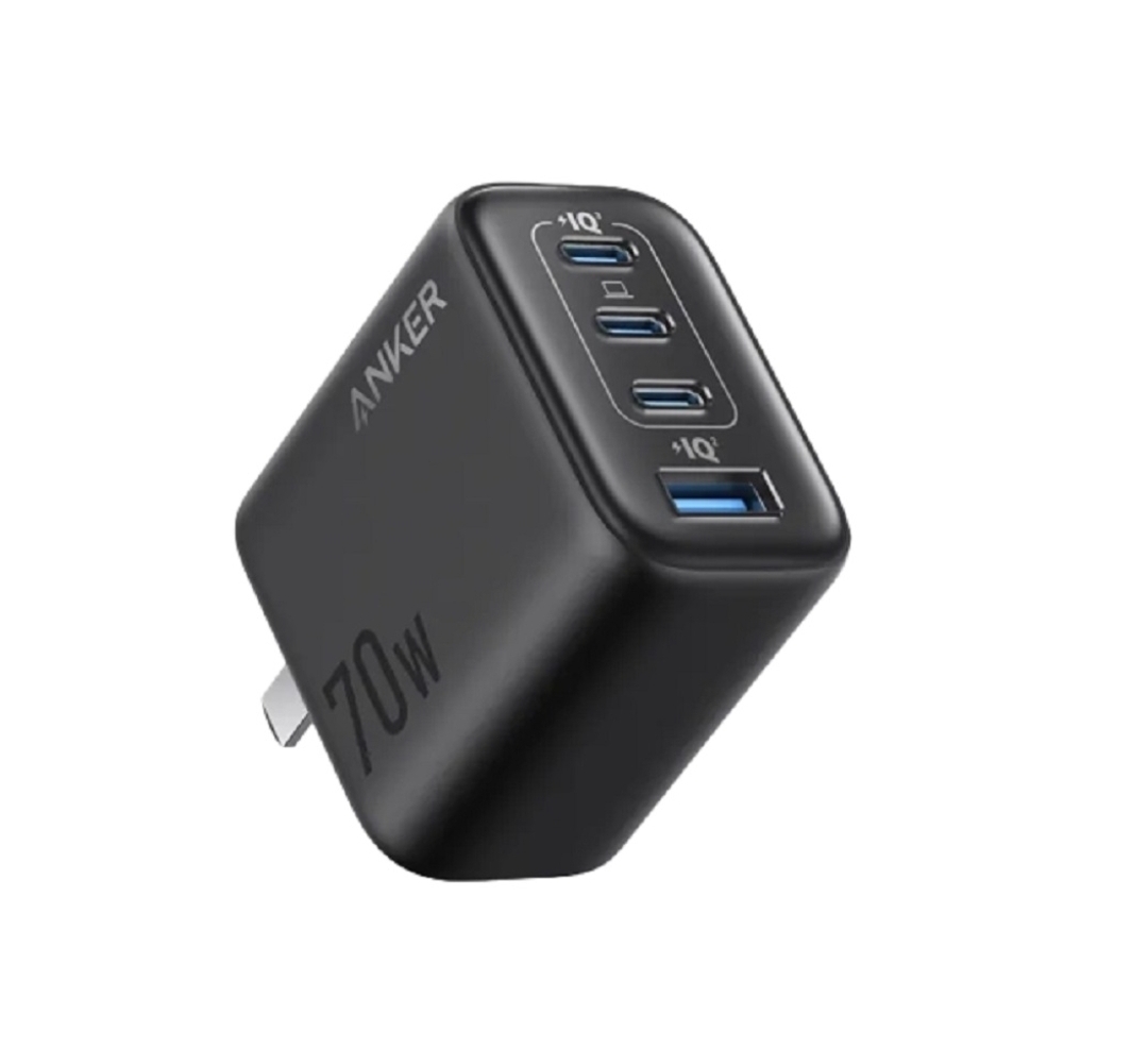شارژر انکر ANKER Zolo Charger 4-Port 70W PD مدل A121C- مشکی